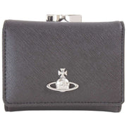 Vivienne Westwood Saffiano Small Frame Purse - Black