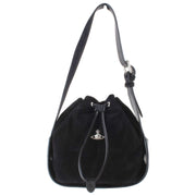 Vivienne Westwood Stacey Suede Leather Bucket Bag - Black