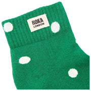 Roka Wembley Ankle Socks - Amazon Dot Green/White