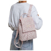Moon Nude Peony Flap Rucksack – Pink/Weiß