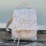 Moon Nude Peony Flap Rucksack – Pink/Weiß
