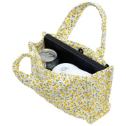 Moon Nude Buttercup Mini-Shopper-Tasche – Gelb/Weiß