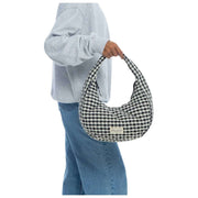 Moon Nude Classic Hoop Bag – Schwarz/Weiß