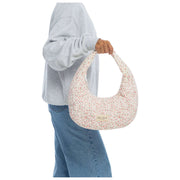 Moon Nude Peony Hoop Bag – Pink/Weiß