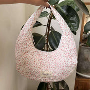 Moon Nude Peony Hoop Bag – Pink/Weiß
