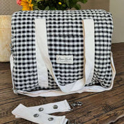 Sac à langer classique Moon Nude - Noir/Blanc