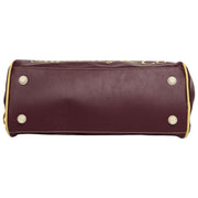 Superdry & Co Heritage Retro Gym Bag - Burgundy Red/Yellow