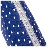 Roka Maida Vale Medium Katoenen Canvas Tasje - Marine Polka Dot