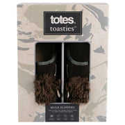 totes-toasties-novelty-applique-mule-slippers---brown-34474171