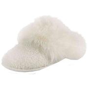 totes-toasties-sparkle-textured-faux-fur-mule-slippers---cream-34475713