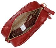 Elie Beaumont Crossbody Bag - Oxblood Red