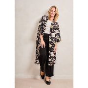 Elie Beaumont Serendipity lange kimono - zwarte weide