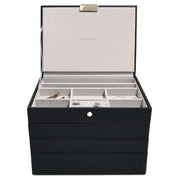 stackers-classic-set-of-4-jewellery-box---black-raffia-34950135