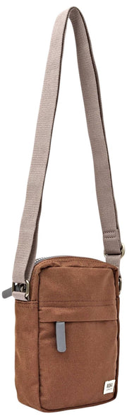 Roka Bond Recycled Canvas Crossbody Bag - Cinnamon Brown