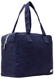 Sac fourre-tout moyen en toile de coton Roka Sloane - Bleu marine