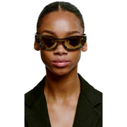 A.Kjaerbede Blast Sunglasses - Striped Horn Brown