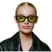 A.Kjaerbede Fame Sunglasses - Havana Brown/Green