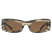A.Kjaerbede Frida Sunglasses - Striped Horn Brown