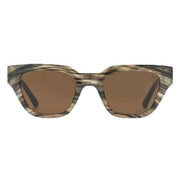 A.Kjaerbede Kaws Sunglasses - Striped Horn Brown