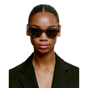 A.Kjaerbede Kaws Sunglasses - Striped Horn Brown