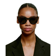 A.Kjaerbede Lilly Sunglasses - Striped Horn/Black