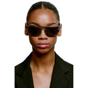 A.Kjaerbede Max Sunglasses - Striped Horn Brown
