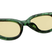 A.Kjaerbede Winnie Sunglasses - Green Marble Transparent