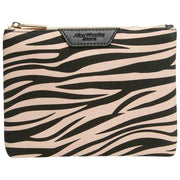 Alice Wheeler London Animal Print Pouch - Black/Zebra