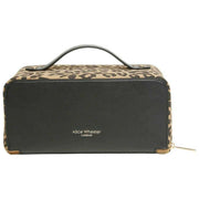 Alice Wheeler London Animal Print Train Case - Black/Leopard