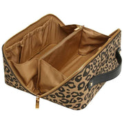Alice Wheeler London Animal Print Train Case - Black/Leopard