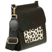 Alice Wheeler London Bloomsbury Crossbody Bag - Black/Leopard