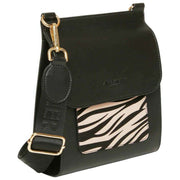 Alice Wheeler London Bloomsbury Crossbody Bag - Black/Zebra