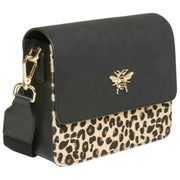 Alice Wheeler London Highbury Umhängetasche – Schwarz/Leopard