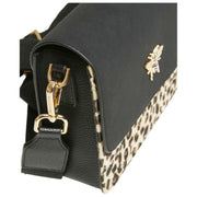 Alice Wheeler London Highbury Umhängetasche – Schwarz/Leopard