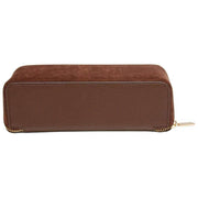 Alice Wheeler London Kensington Petite valise de train en daim - Marron chocolat