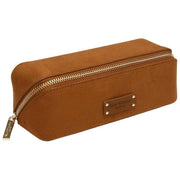 Alice Wheeler London Kensington Petite valise de train en daim - Fudge Tan