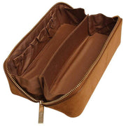 Alice Wheeler London Kensington Petite valise de train en daim - Fudge Tan