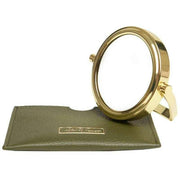 Alice Wheeler London Mirror and Pouch - Olive Green