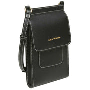 Alice Wheeler London Sloane Phone Crossbody Bag - Black