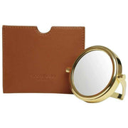 Alice Wheeler London Venice Mirror and Pouch - Tan