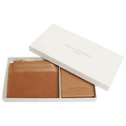 Alice Wheeler London Veronica Coin Purse and Compact Mirror Gift Set - Tan