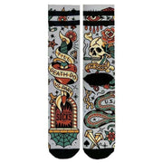 American Socks Till Death Do Us Part Mid High Socks - Purple