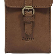 Assots London Petra Mobile Phone Crossbody Bag - Tan