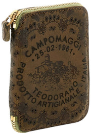 Campomaggi Floriana Laser Cashmere Portemonnee - Militair Groen