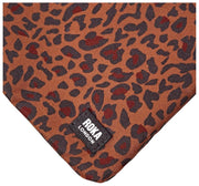 Roka Carnaby XL Umhängetasche aus recyceltem Canvas – Mini Leopard Brown