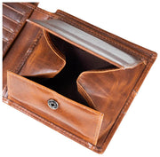 Dents Itchen Coin Bifold Portemonnaie – Cognacbraun