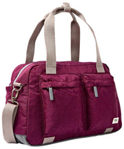 Petit sac de sport en toile recyclée Roka Gatwick - Rouge laque cerise