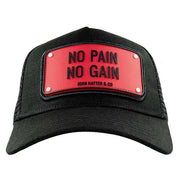 john-hatter-no-pain-no-gain-rubber-trucker-hat---blackred-34462877
