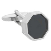 david-van-hagen-onyx-octagonal-cufflinks---blacksilver-34498470