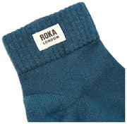 Roka Wembley Enkelsokken - Lagune Blauw